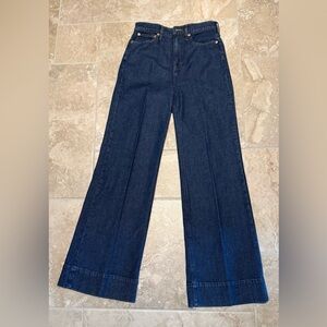 J. Crew "Fiorellas Wash" Wide-Leg Trouser Jeans